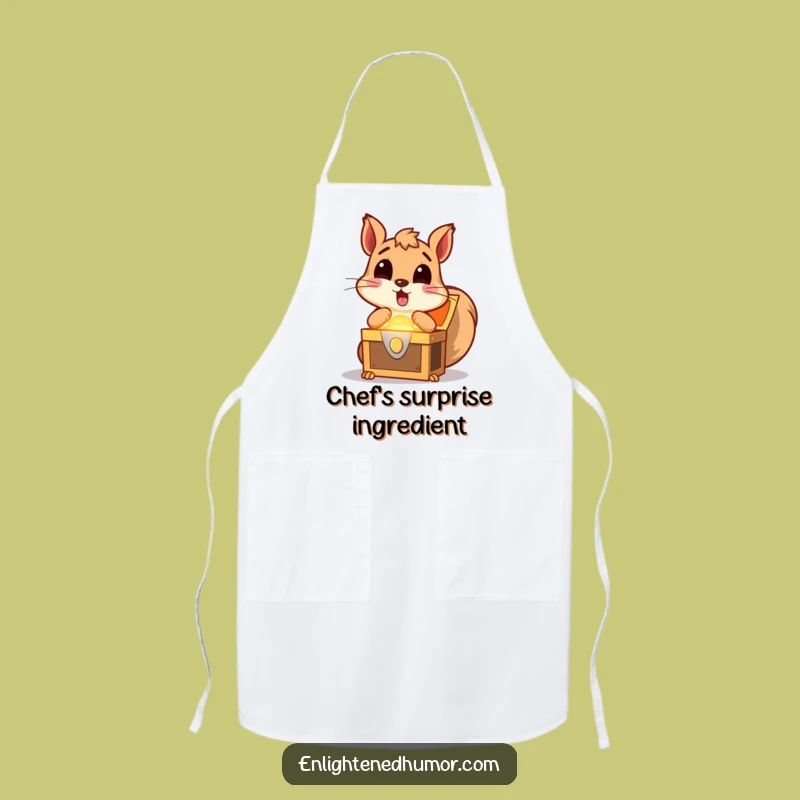 Funny Squirrel Treasure Apron: Kitchen Discovery Chef Wear, Humorous Gift