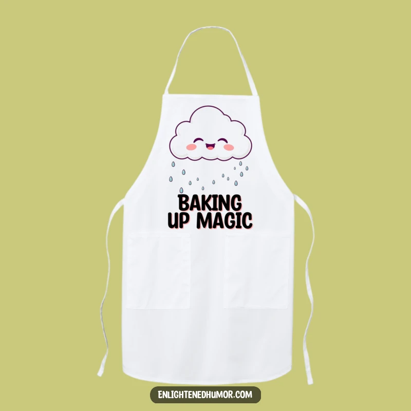 Funny Cloud Apron Sparkly Rain A Playful Funny Gift Chef