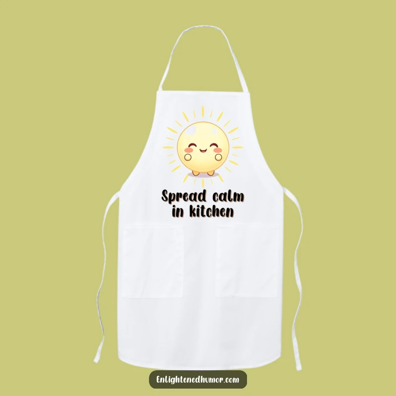 Funny Glowing Orb Apron Peaceful Energy A Relaxing Funny Gift