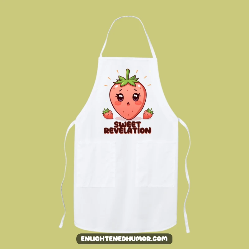 Funny Strawberry Enlightenment Apron: Surprise Moment Kitchen Accessory, a Hilarious Cooking Gift