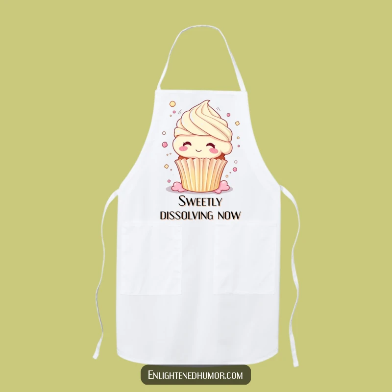 Funny Wondering Cupcake Bliss Apron - Bake with Shimmering Joy Gift