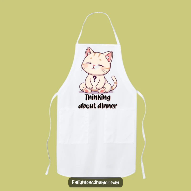Funny Cat Kitchen Apron: Cook with Curiosity and Hilarious Flair!