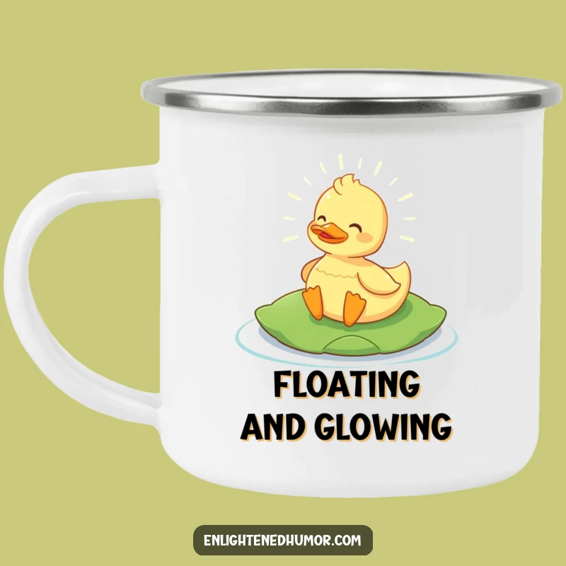 Funny Content Duck Camping Mug: Adventure with Glowing Humor, a Rugged Gift!
