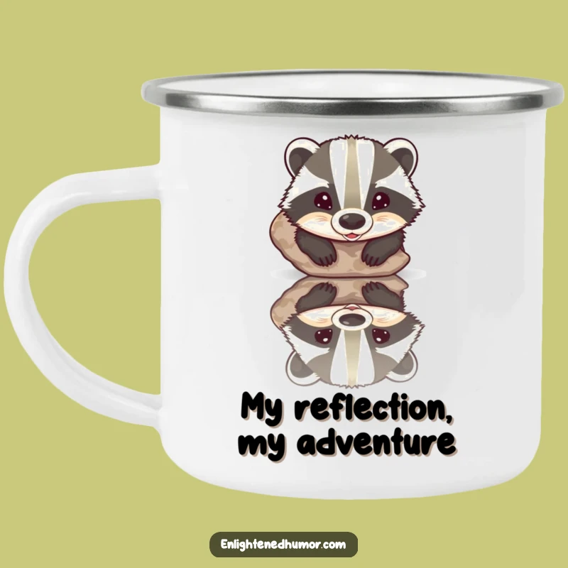 Funny Badger Camping Mug: Rugged Humor for Outdoor Adventures and Coffee Lovers