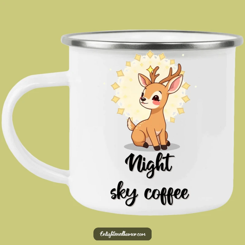 Funny Gentle Deer Camping Mug: Kawaii Stargazer Outdoor, Great Gift