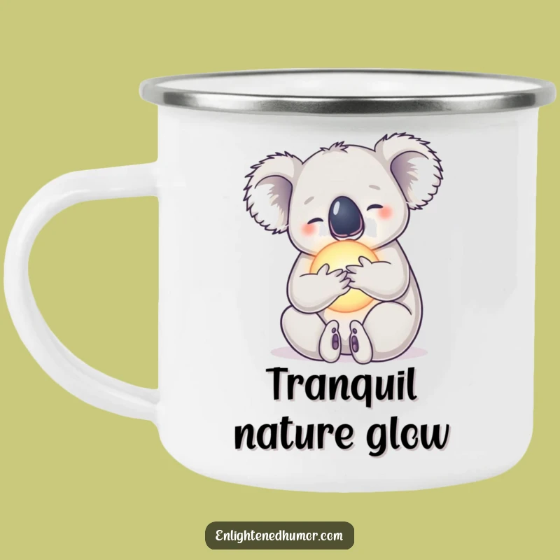 Funny Koala Camping Mug - Sip your calm under the open sky!