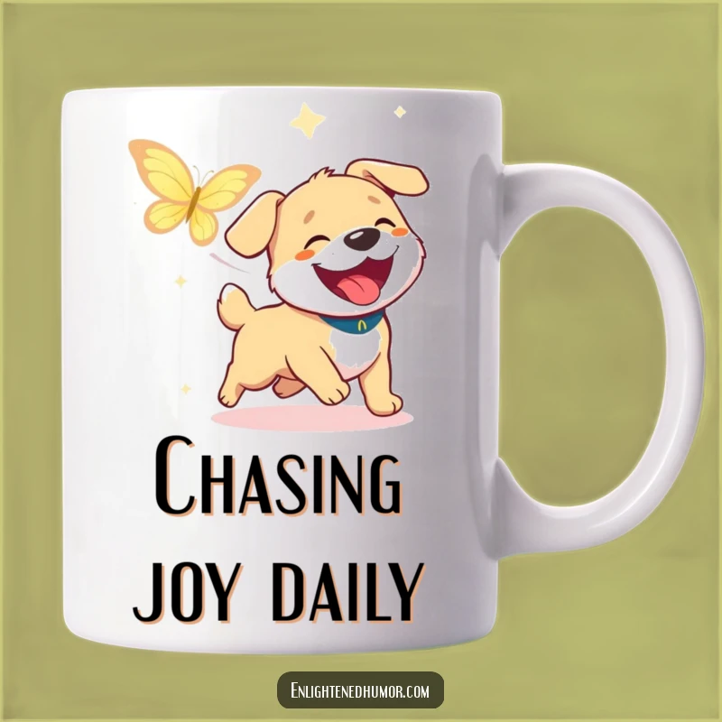 Funny Dog Enlightenment Mug: Chase Joy with This Hilarious Gift!