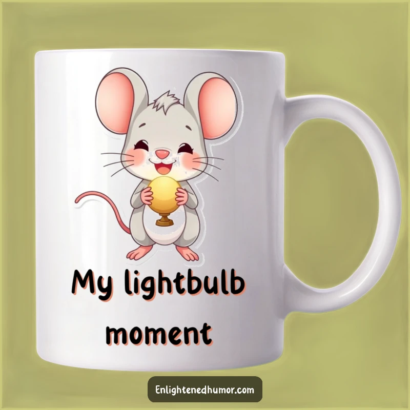 Funny Radiant Orb Mouse Mug - Cheerful Character Gift for Delightful Moments