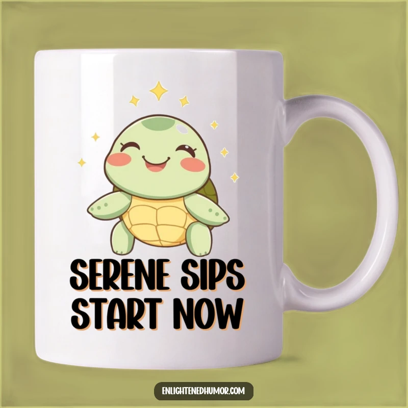 Funny Turtle Mug: Inner Peace, Joyful Spirit, Sparkly Halo, Calm Gift