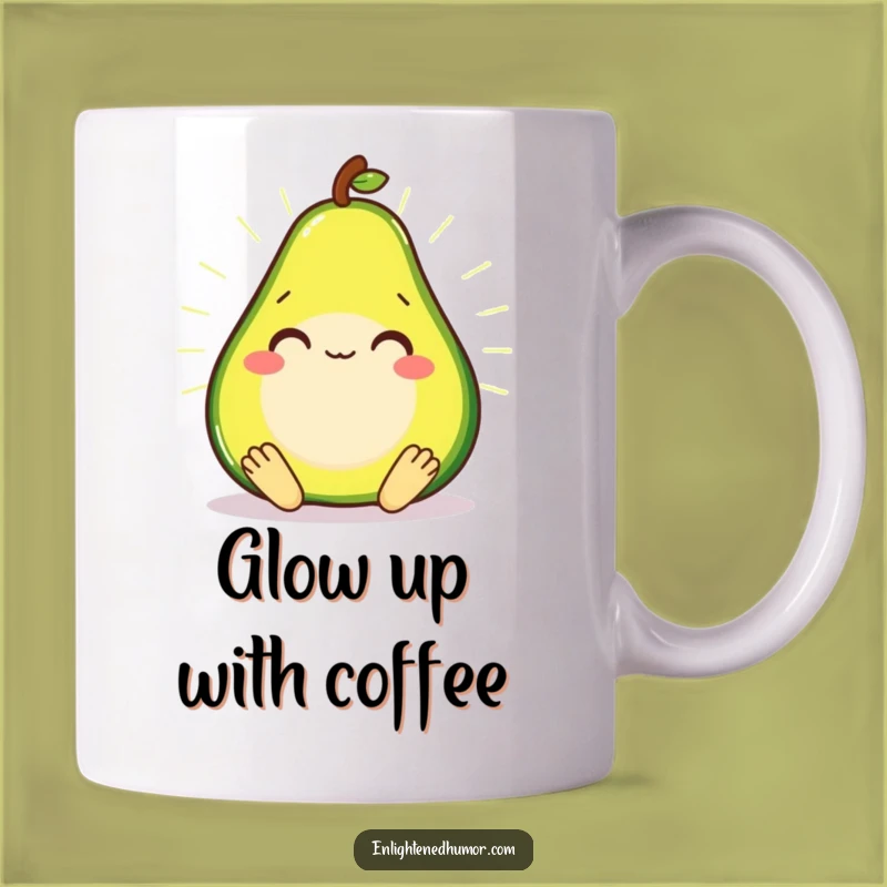 Funny Avocado Zen Mug - Meditating Foodie Yoga Gift
