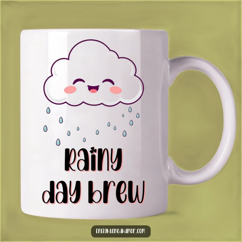 Funny Laughing Cloud Mug Sparkly Rain A Whimsical Funny Gift Idea