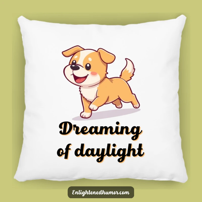 Funny Dog Shadow Play Pillow: Cozy Comfort with Canine Comedy