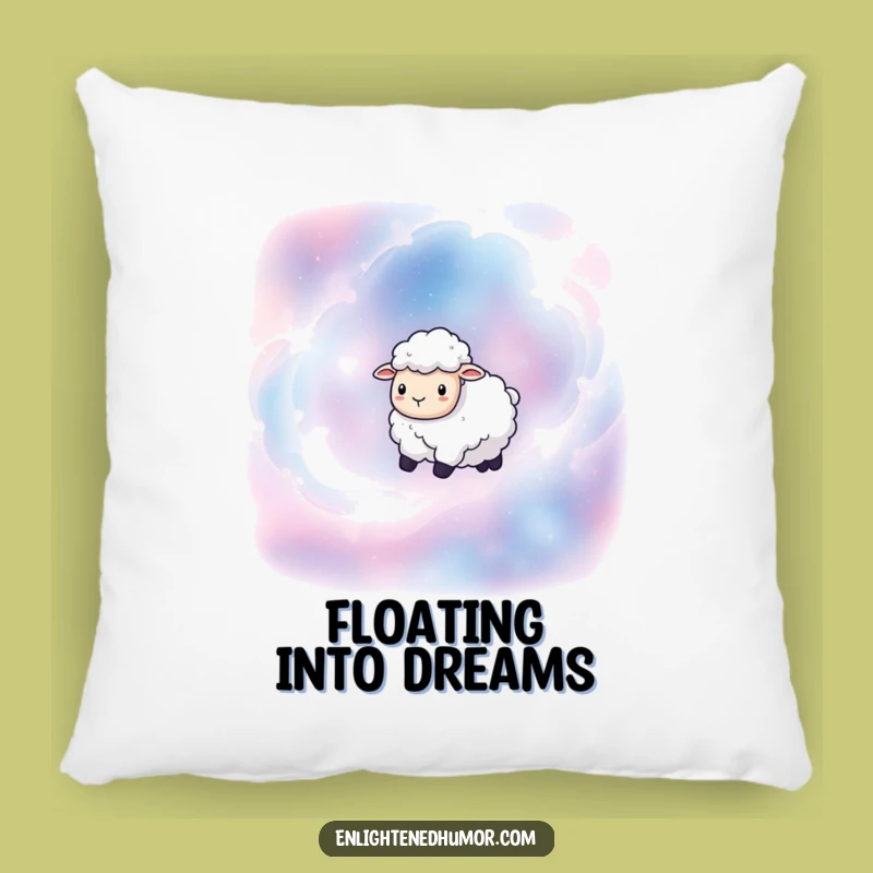 Funny Sheep Nebula Pillow: Soft Comfort with a Galactic and Humorous Twist