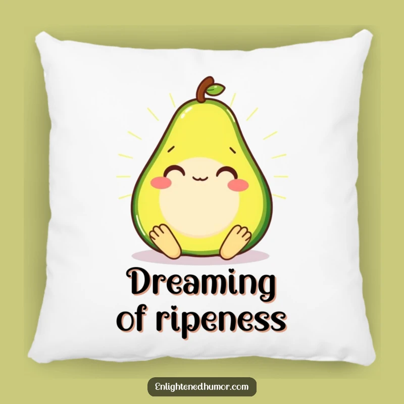 Funny Avocado Zen Pillow - Cozy Meditation Comfort Gift