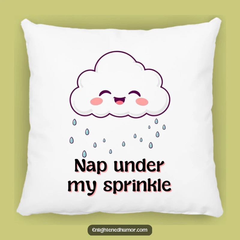 Funny Cloud Pillow Sparkly Rain A Cozy Funny Gift Cushion