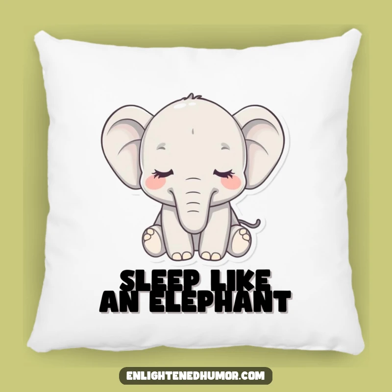Funny Elephant Pillow: Meditate in Style - Cozy & Cute Gift Decor