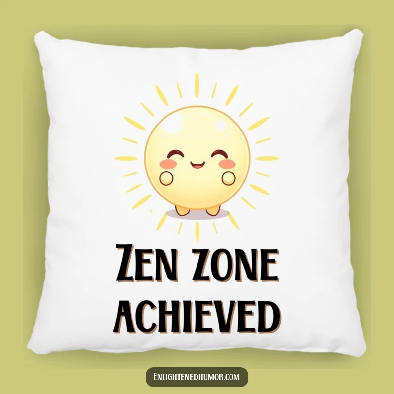 Funny Glowing Orb Pillow Peaceful Energy A Cozy Funny Gift Cushion