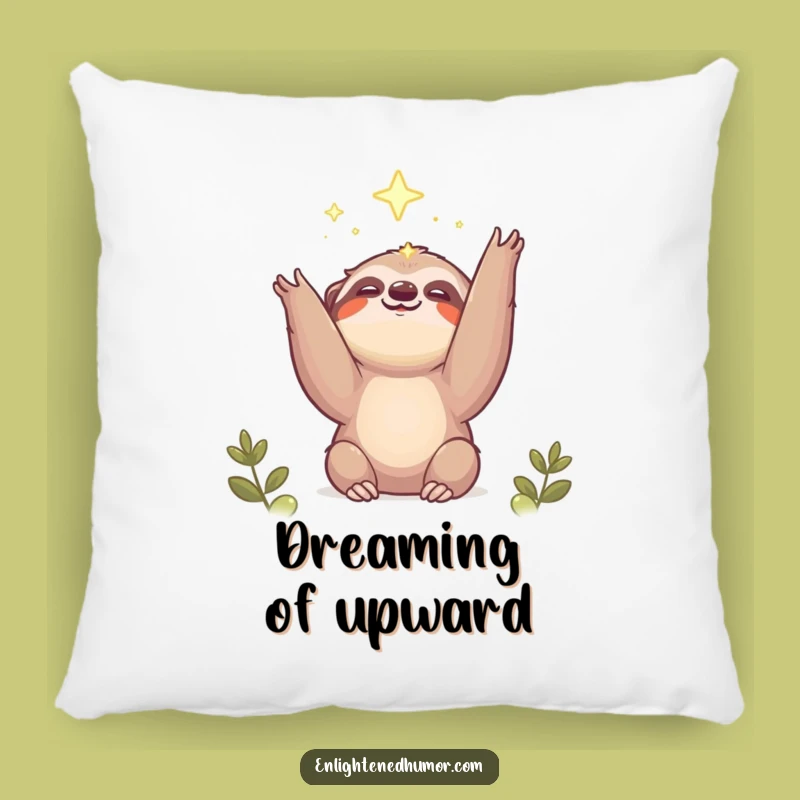 Funny Sloth Pillow: Light Comfort, Cute Dreamy Accent Gift