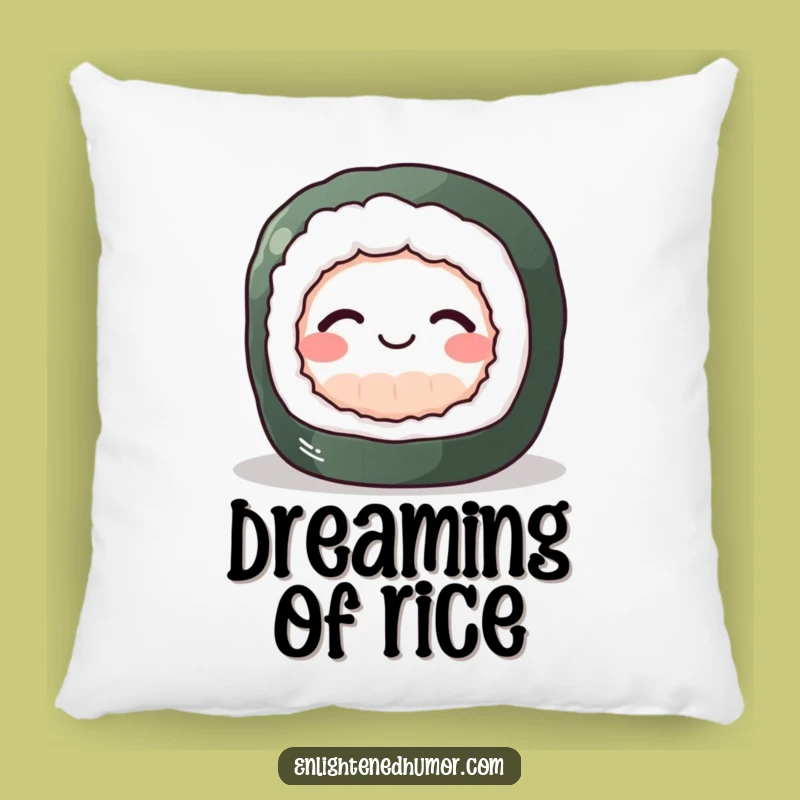 Funny Sushi Zen Pillow: Inner Peace Roll Cushion, a Comical Comfort Gift