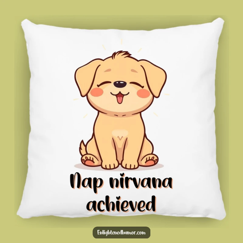 Funny Happy Dog Pillow: Cozy Aura Comfort for Ultimate Relaxation