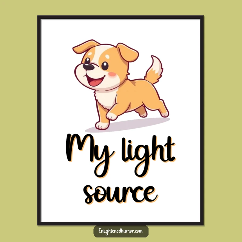 Funny Dog Light Shadow Art: Instant Joyful Humor for Your Walls
