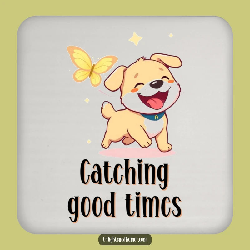 Funny Dog Joy Coasters: Protect Surfaces with Happy Humor!