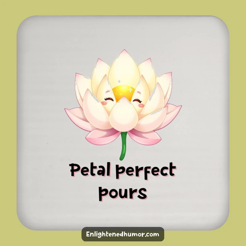 Funny Lotus Flower Coaster: Sparkling Protection, Graceful Table Decor
