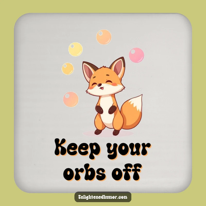 Funny Fox Coaster Set: Protect Surfaces with Magical Humor