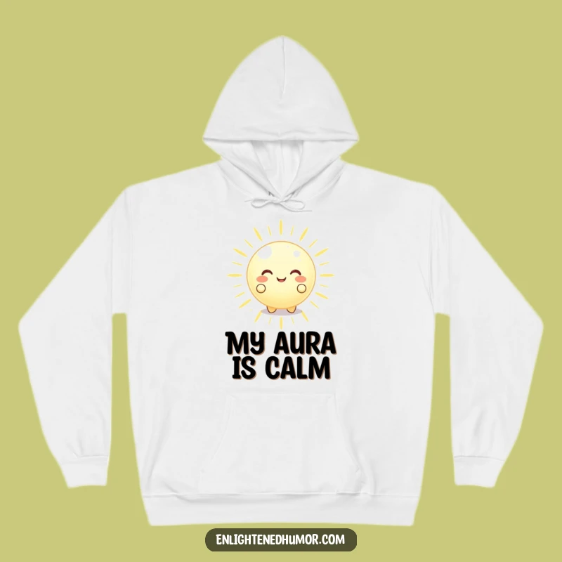 Cozy Funny Glowing Orb Hoodie Peaceful Energy A Warm Funny Gift