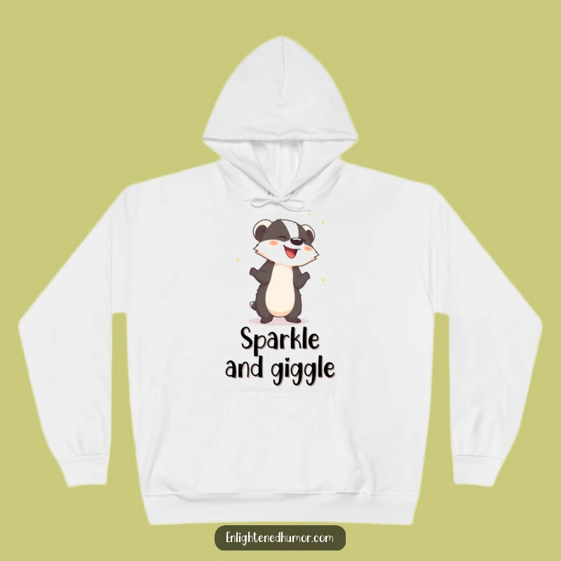 Funny Badger Hoodie - Cozy up with a sprinkle of magic!