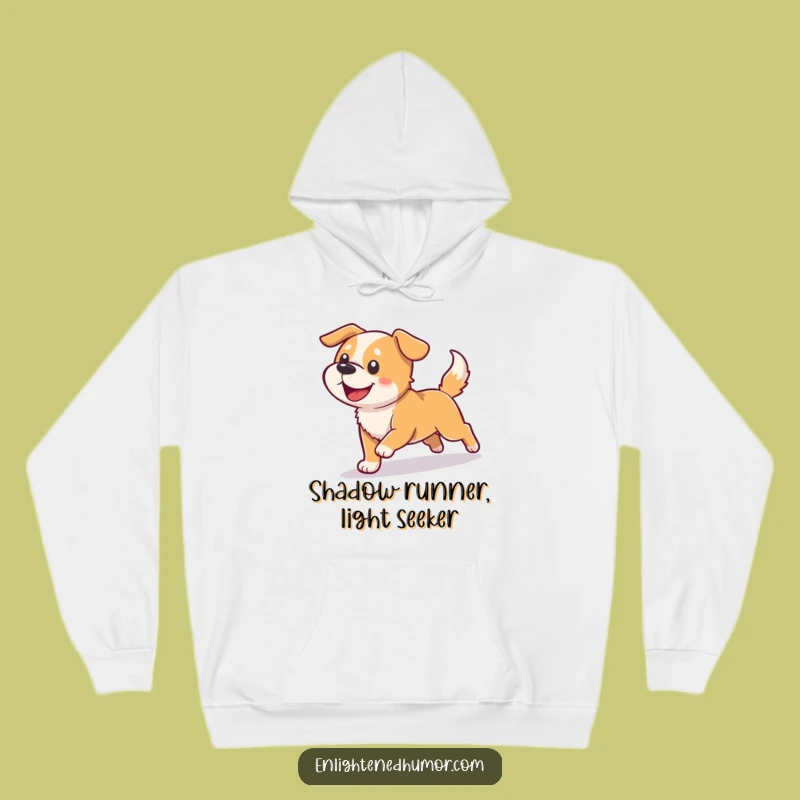 Funny Dog Light Chase Hoodie: Cozy Comfort with Playful Paws