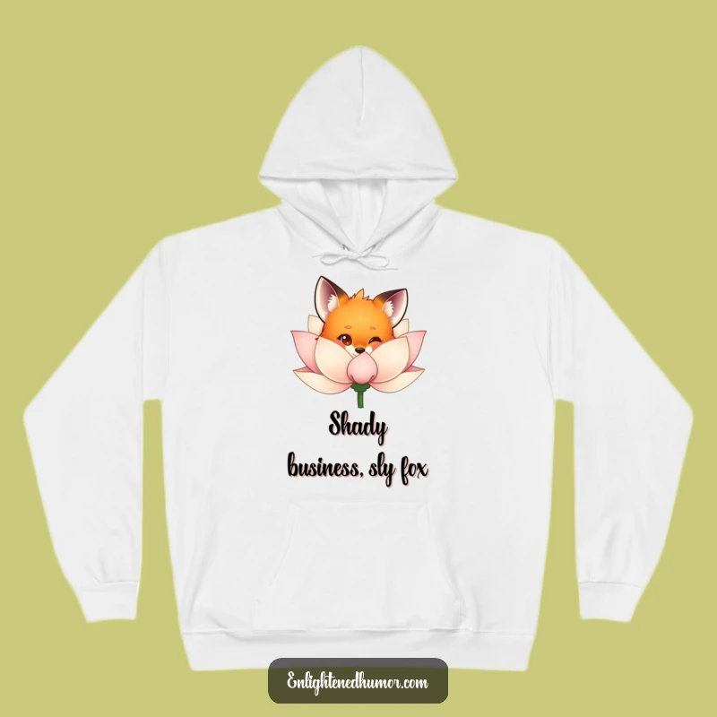 Funny Fox Hoodie: Woodland Curiosity Comfort, Cozy and Humorous Gift