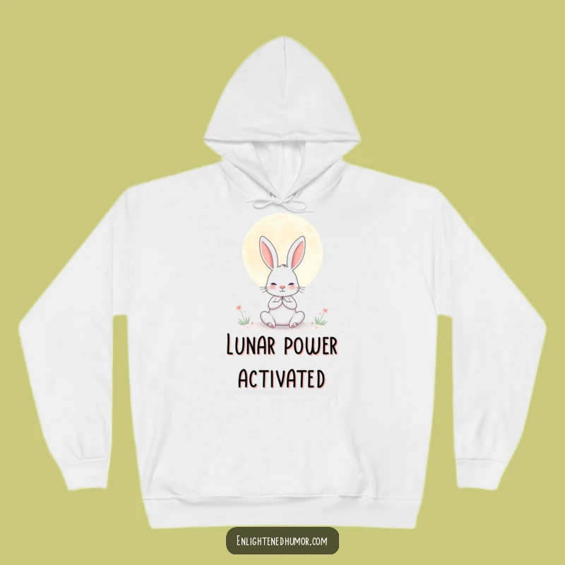 Funny Rabbit Moon Hoodie: Cozy Comfort for Your Meditative Nights