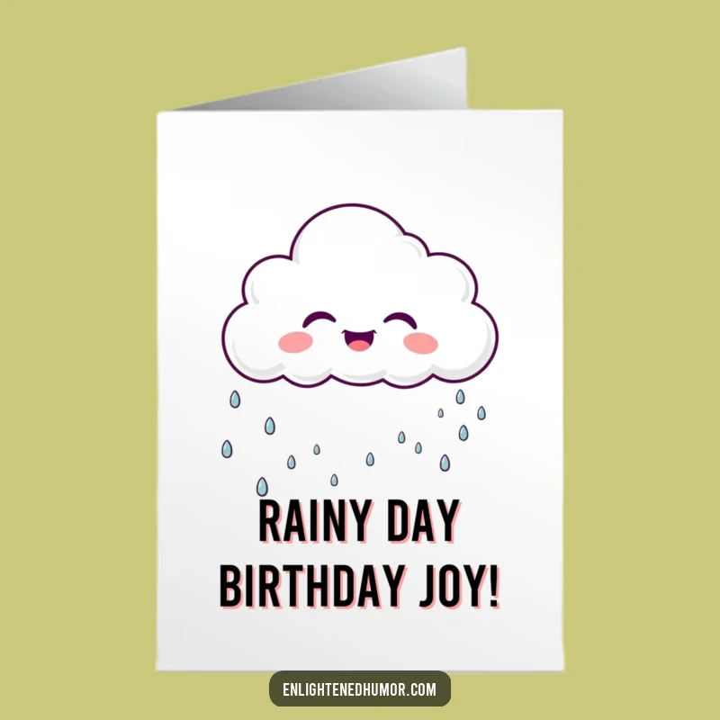 Free Printable Birthday Card: Laughing Cloud Funny Downloadable Gift