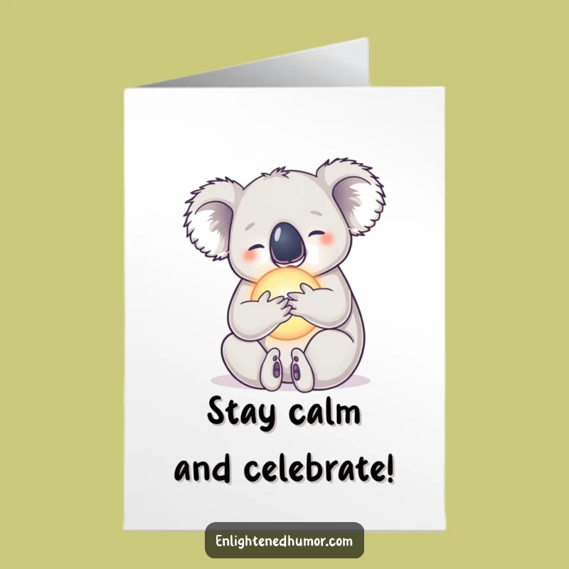 Free Printable Koala Birthday Card: Orb Embrace Joy, Hilarious Downloadable Gift