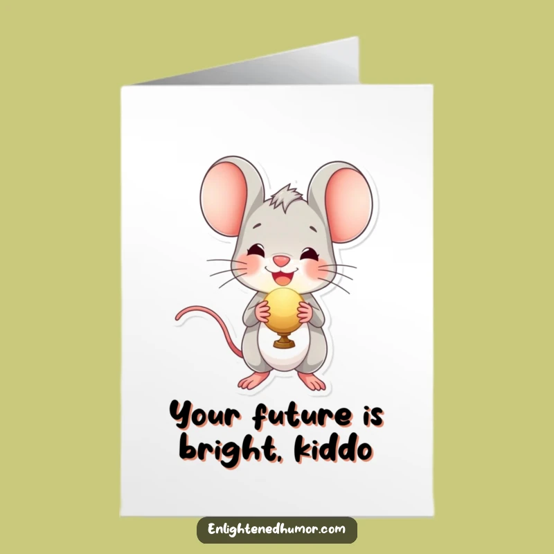 Free Printable Birthday Card: Funny Mouse Orb Design for a Joyful Downloadable Gift