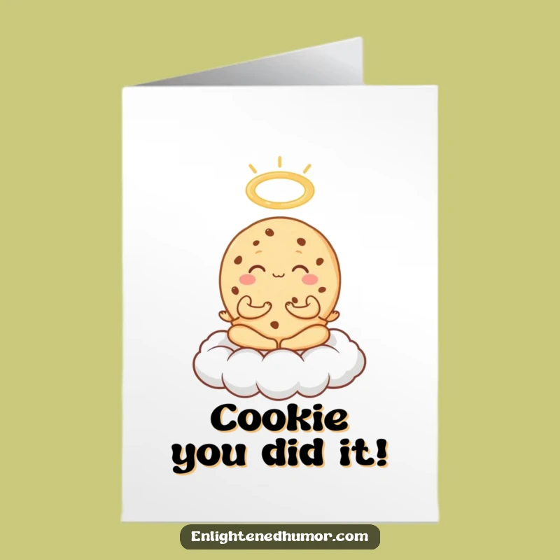 Free Printable Congrats Card: Heavenly Cookie Meditation for Blessed Achievements