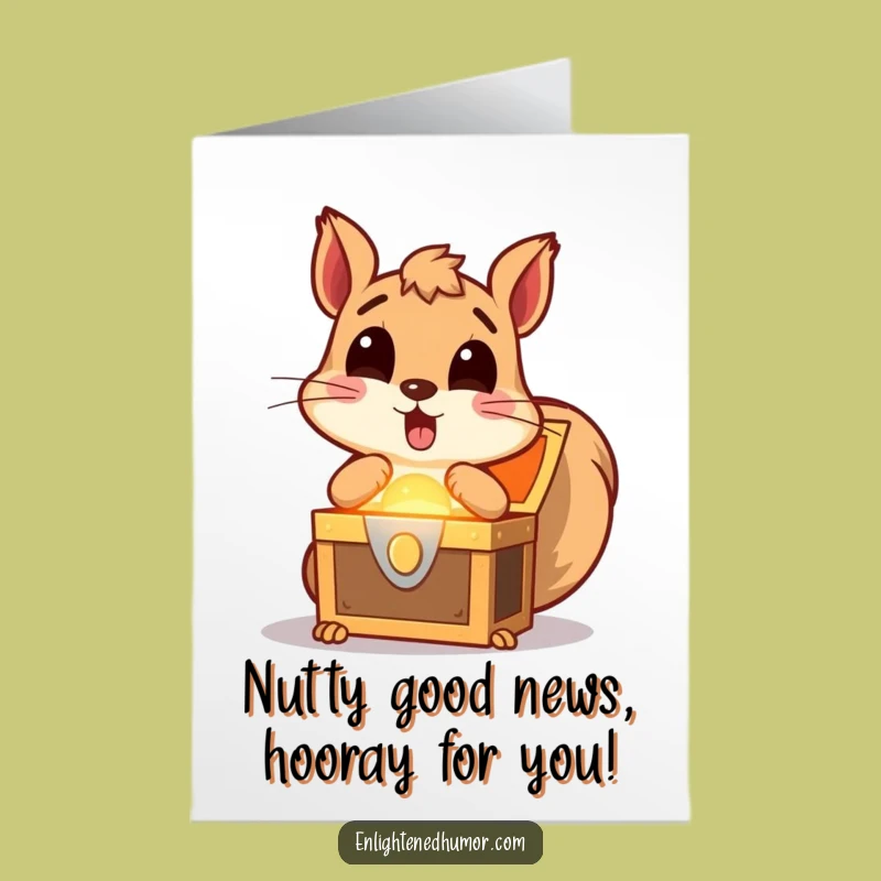 Free Printable Squirrel Congratulations Card - Discovery Gold Downloadable Greeting
