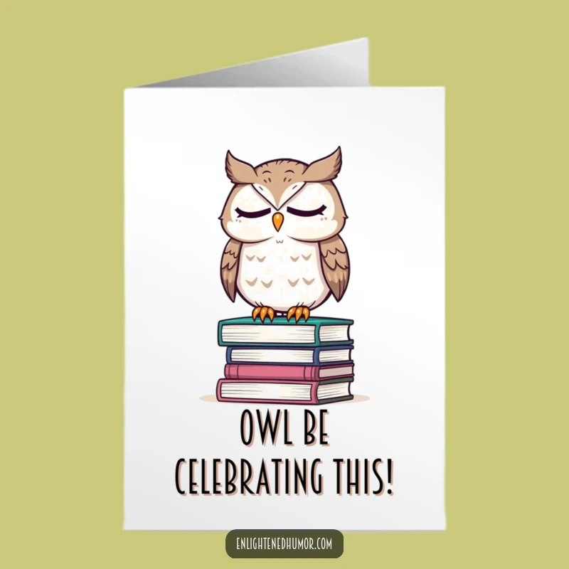 Free Printable Owl Congrats Card: Scholarly Success Downloadable Gift