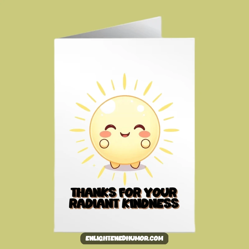 Free Printable Thank You Card: Glowing Orb Funny Downloadable Gift
