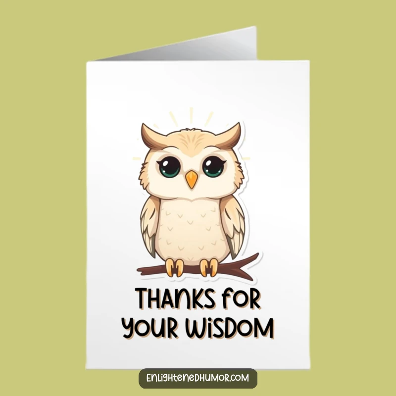 Free Printable Owl Thank You Card: Radiant Gratitude, Downloadable Gift
