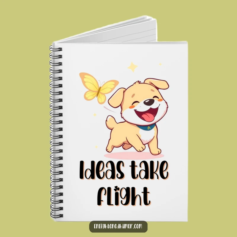 Funny Dog Enlightenment Notebook: Jot Down Happy Thoughts!
