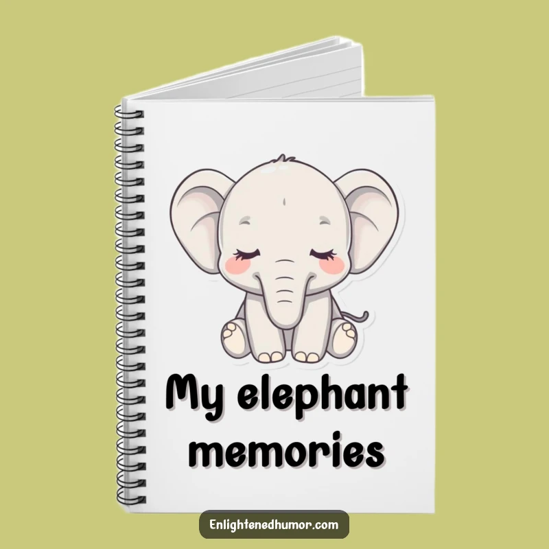 Funny Elephant Notebook: Journal Your Calm - Animal Design Gift