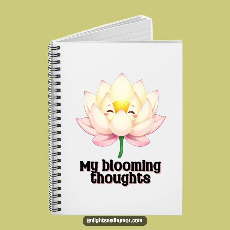 Funny Lotus Flower Notebook: Sparkling Journal, Jot Down Graceful Thoughts