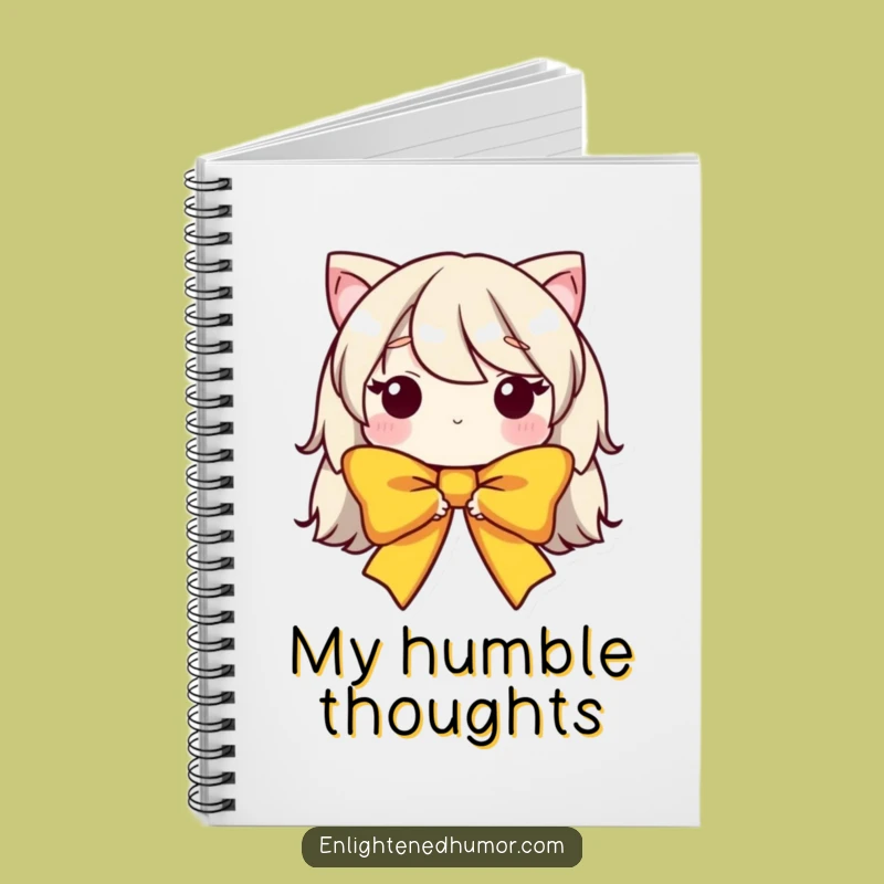 Funny Notebook: Humble Bow Character Journal, Graceful Notes, Ideal Funny Gift