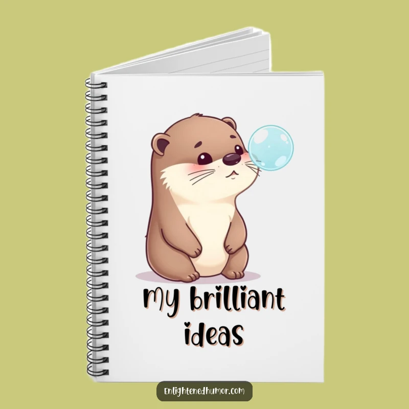 Funny Otter Notebook: Deep Thoughts & Bubble Ideas, Hilarious Journal Gift