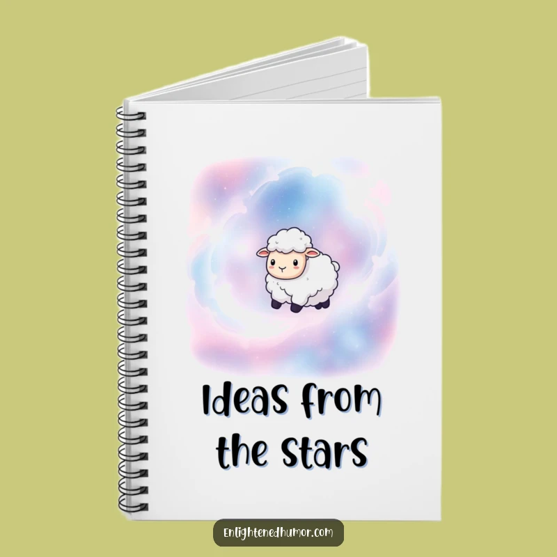 Funny Sheep Nebula Notebook: Journal Your Cosmic Thoughts with Whimsical Humor