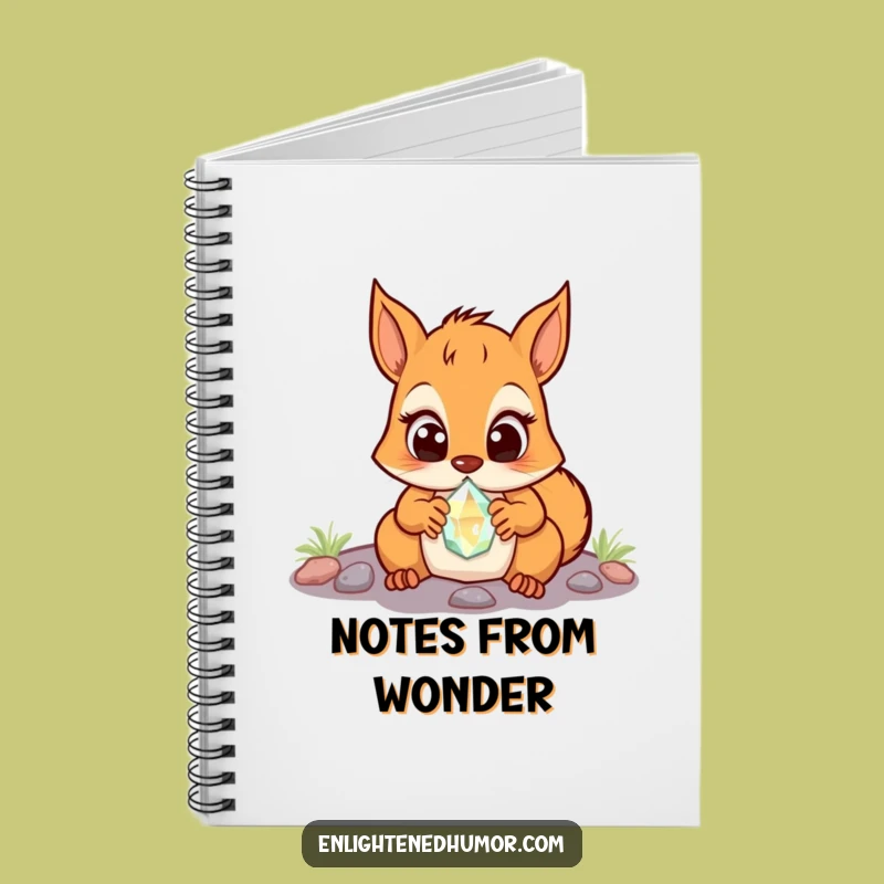 Funny Squirrel Notebook: Crystal Ideas, Wide-Eyed Notes, Surprise Journal Gift