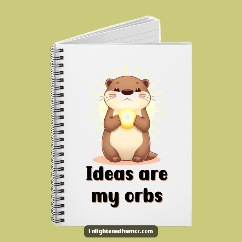 Funny Otter Notebook: Radiant Ideas, Golden Light Pages, Creative Journal Gift