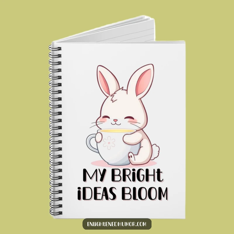 Funny Contented Bunny Notebook: Journal Your Thoughts with Gentle Warmth